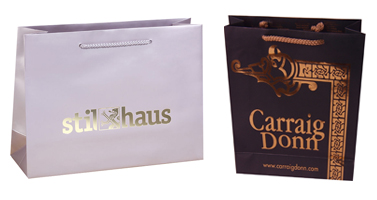 paper bags with hot stamping